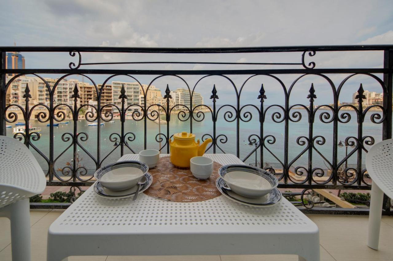 St Julians 2 Bedroom Apartment With Commanding Seaviews By Shortletsmalta San Ġiljan Buitenkant foto